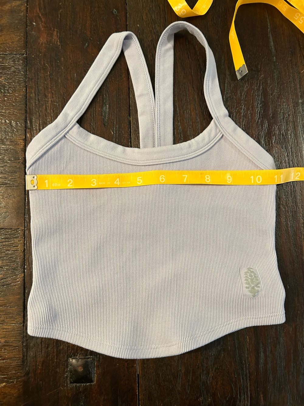 FP Movement by Free People White Ribbed Racerback Crop Tank - Picture 6 of 7